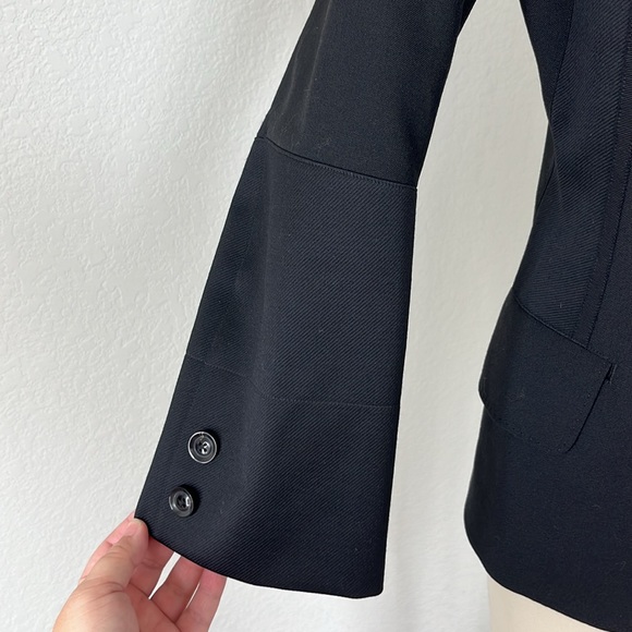 Shiro Sakai Wool Asymetric Placket Tailored Mixed Media Japan Blazer Coat Jacket - Picture 4 of 11